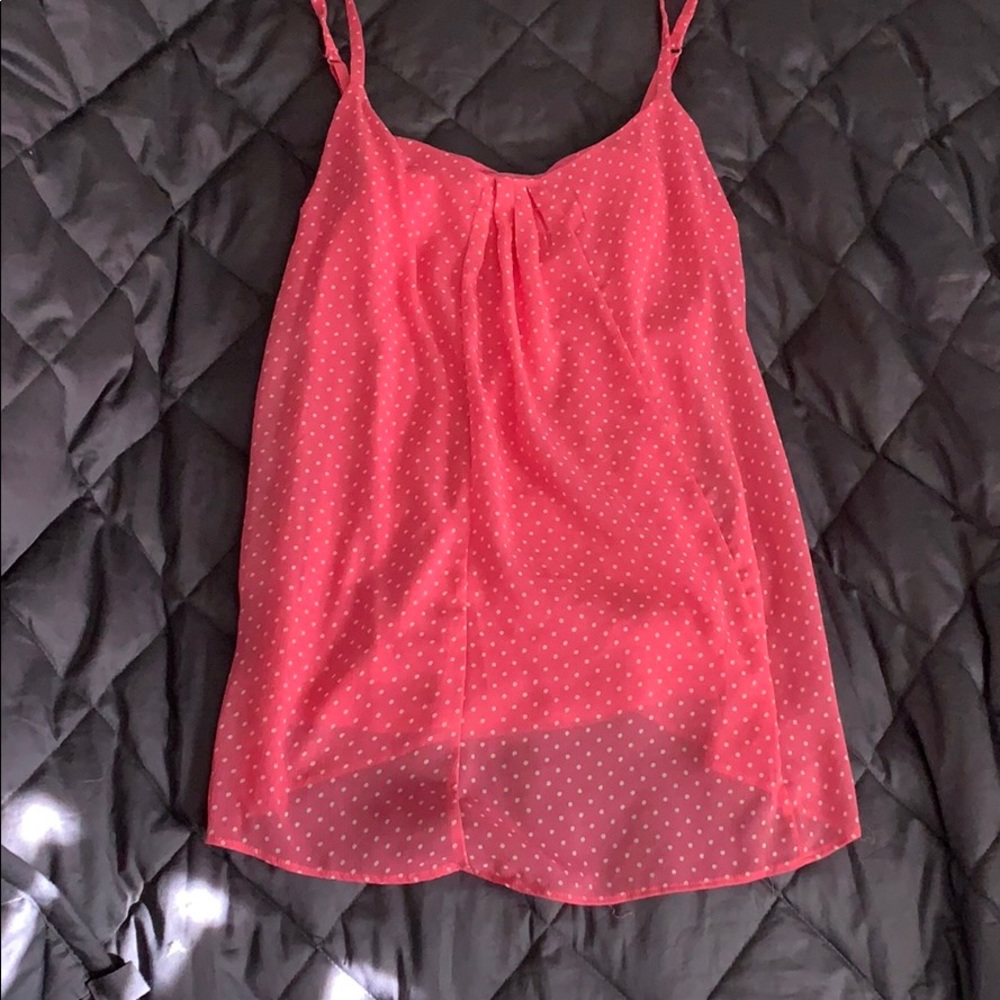 New York and Company pink dressy tank top